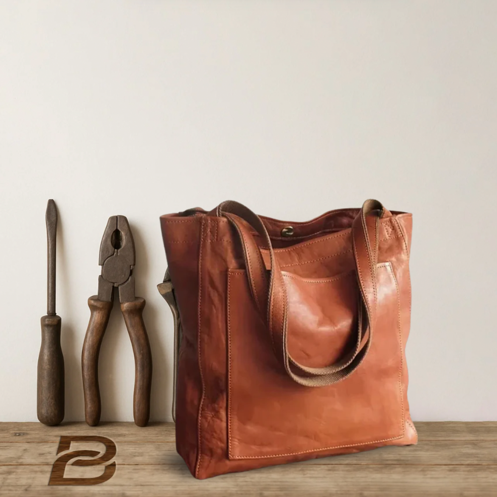 Vintage leather tote bag - My last collection
